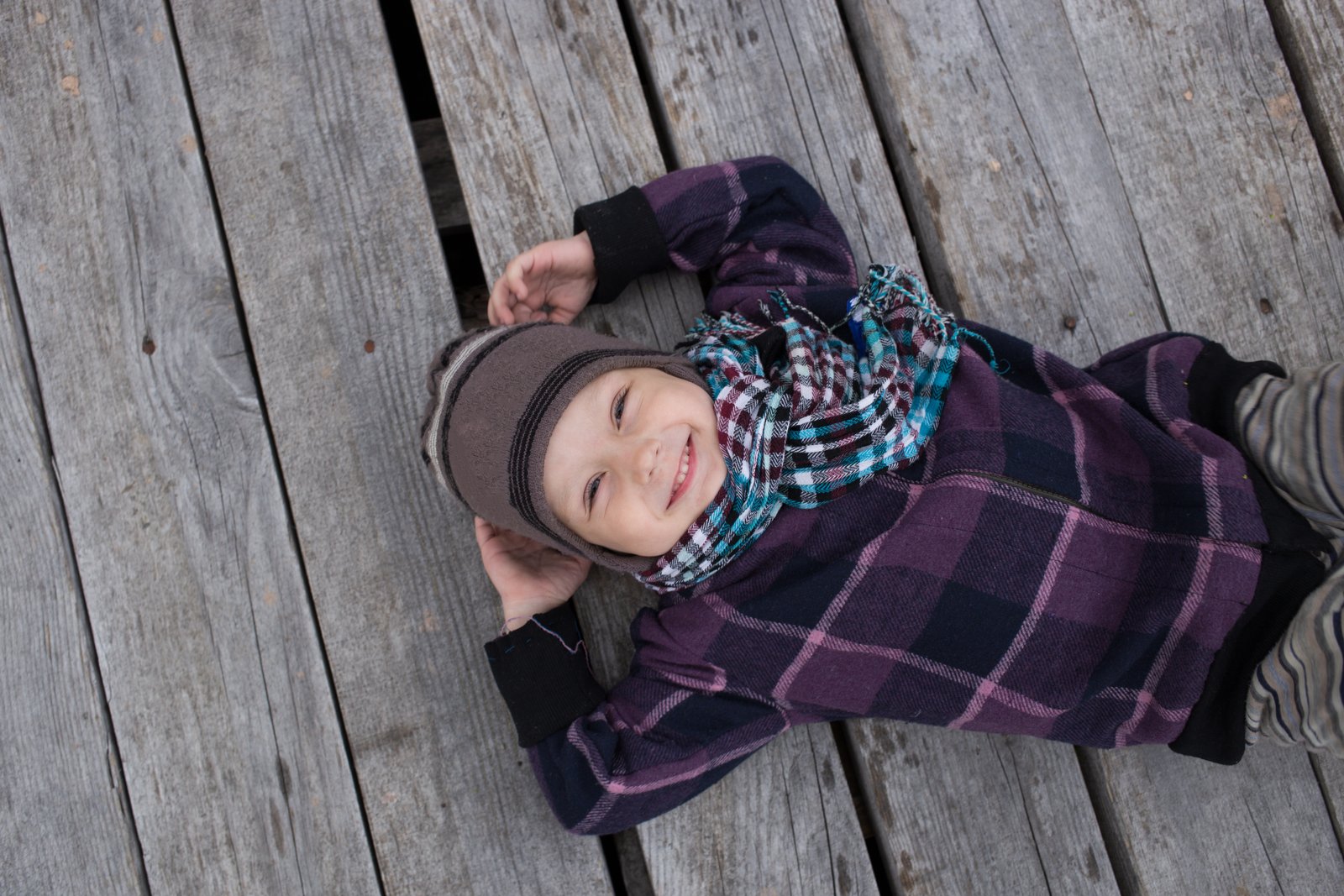 A smiling child enjoying a joyful moment